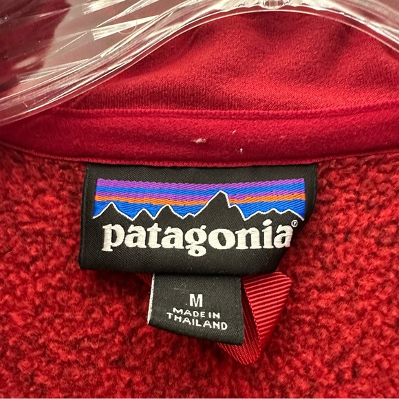 Patagonia Better Sweater 1/4 Zip Long Sleeve Pullover Red 25522 Men's Medium - Picture 5 of 9